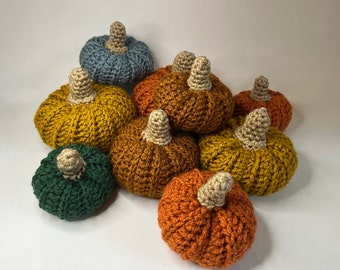 Pumpkin Fall Party - Crochet Pattern PDF - 3 sizes pumpkins