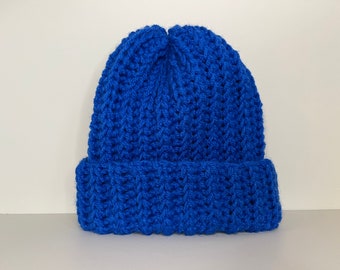 Deep Blue Hat | Crochet pattern, English + Dutch