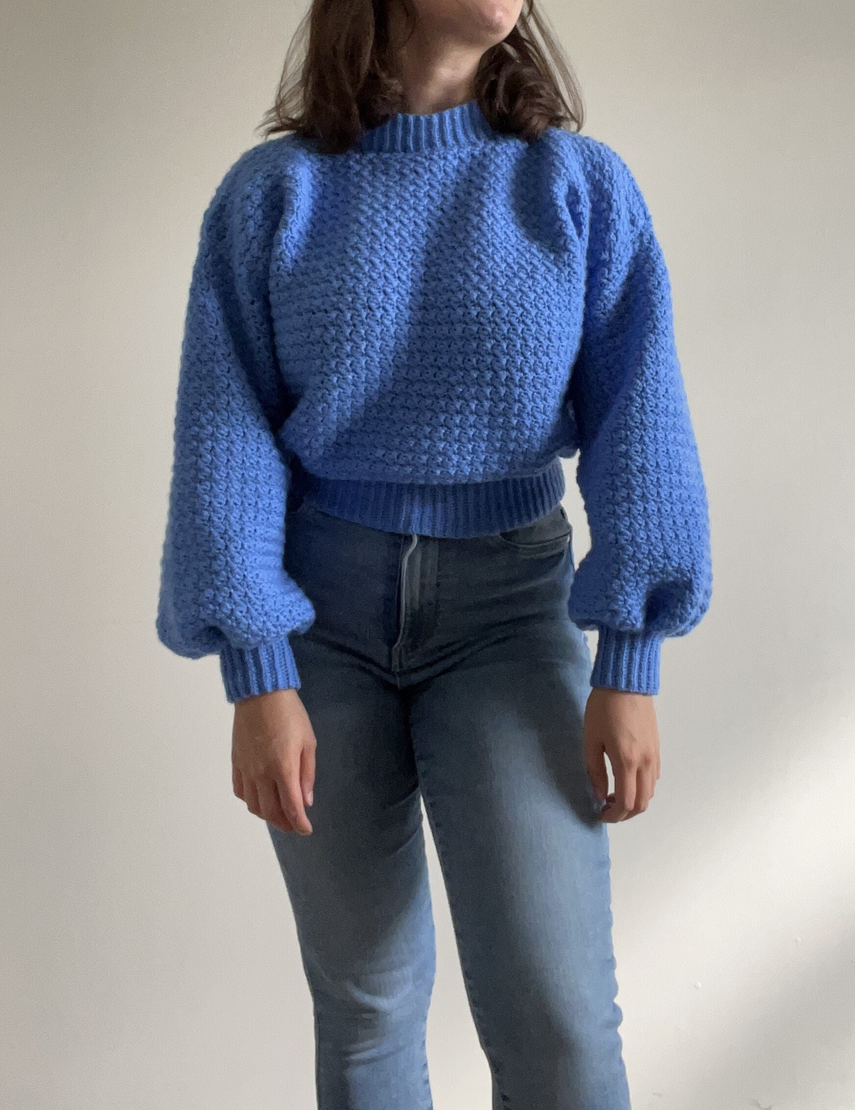 Soft Sky Sweater | Crochet pattern, English + Dutch
