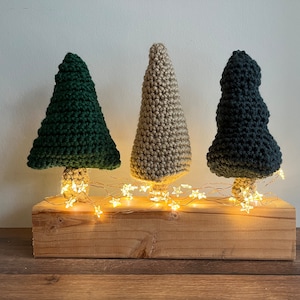 Trio d’arbres de Noël | Patron de crochet - PDF, anglais et néerlandais