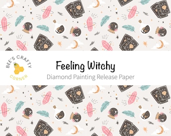 RELEASE PAPER | Feeling Witchy - Reusable Patterned Diamond Painting Release Paper