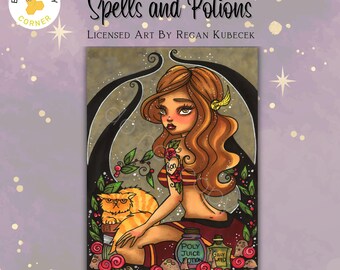 Spells and Potions by Regan Kubecek - Licensed Release Papers