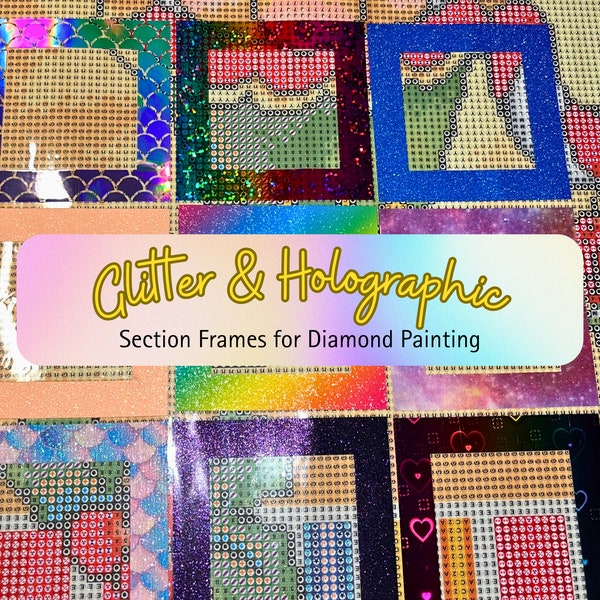 VINYL SECTION FRAMES | Glitter and Holographic Vinyl Section Frames