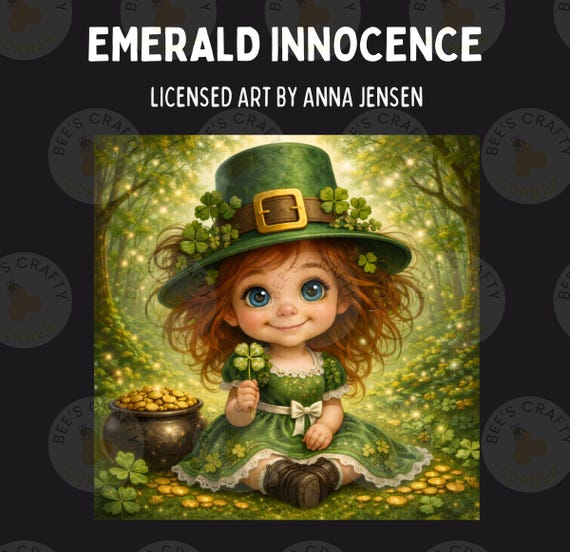 Emerald Innocence by Anna Jensen - Licensed Release Paper for Diamond Painting