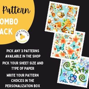 PAPIER DE COMMUNICATION | Pack de 3 motifs (taille) - Papier anti-adhésif réutilisable pour peinture losange à motifs