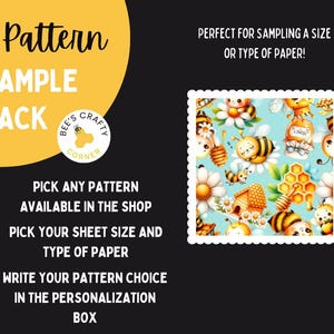 PAPIER DE COMMUNICATION | Pack d'échantillons de 1 motif (1 taille) - Papier anti-adhésif réutilisable pour peinture au diamant à motifs