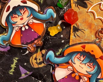 Hatsune Miku - Double-sided Halloween Charm!