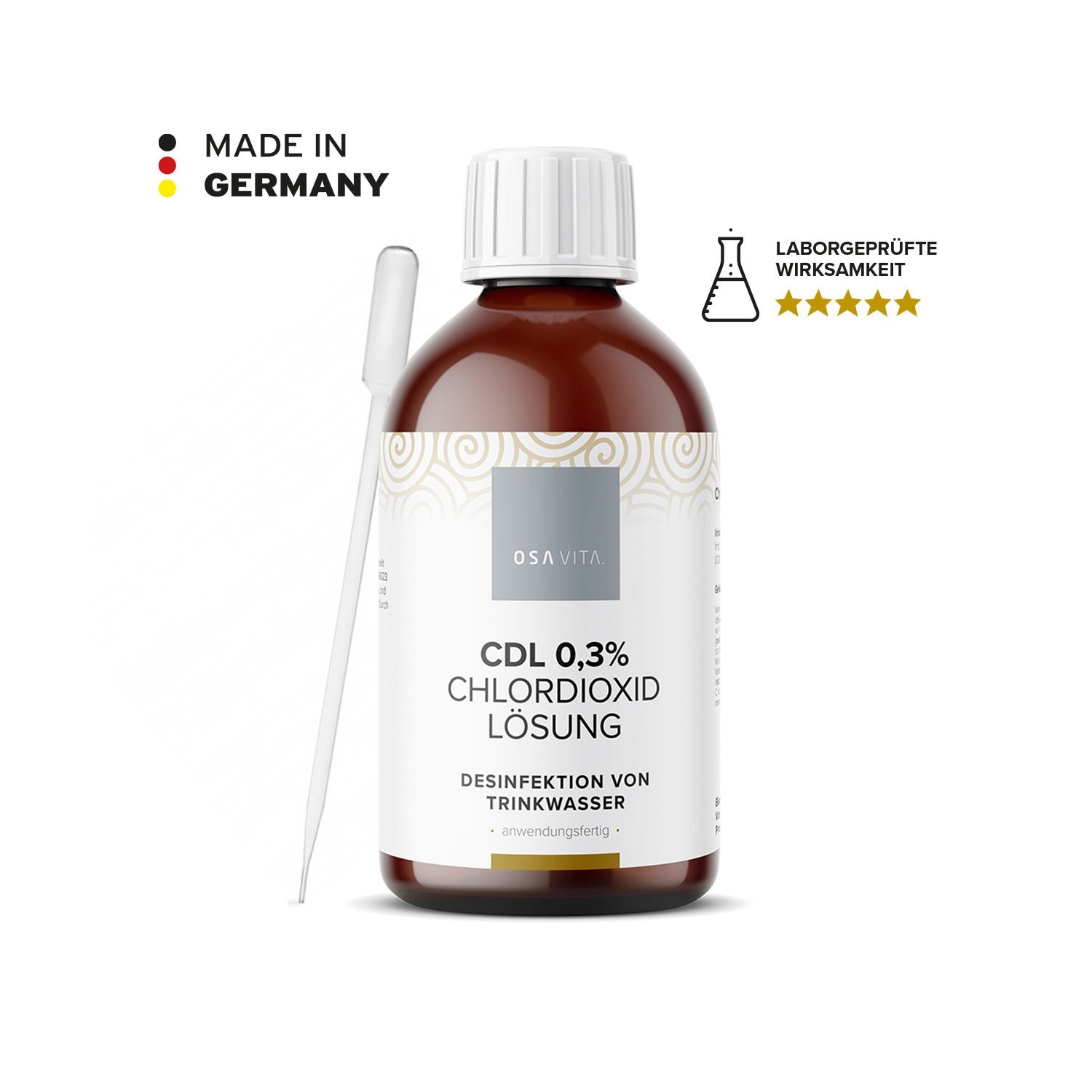 OSAVITA® CDL 0.3% chlorine dioxide solution for drinking water disinfection