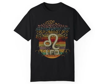 Living Tree Leo T-shirt, Astrology Shirt - Zodiac Shirt for Women, Men and Astrology Lovers