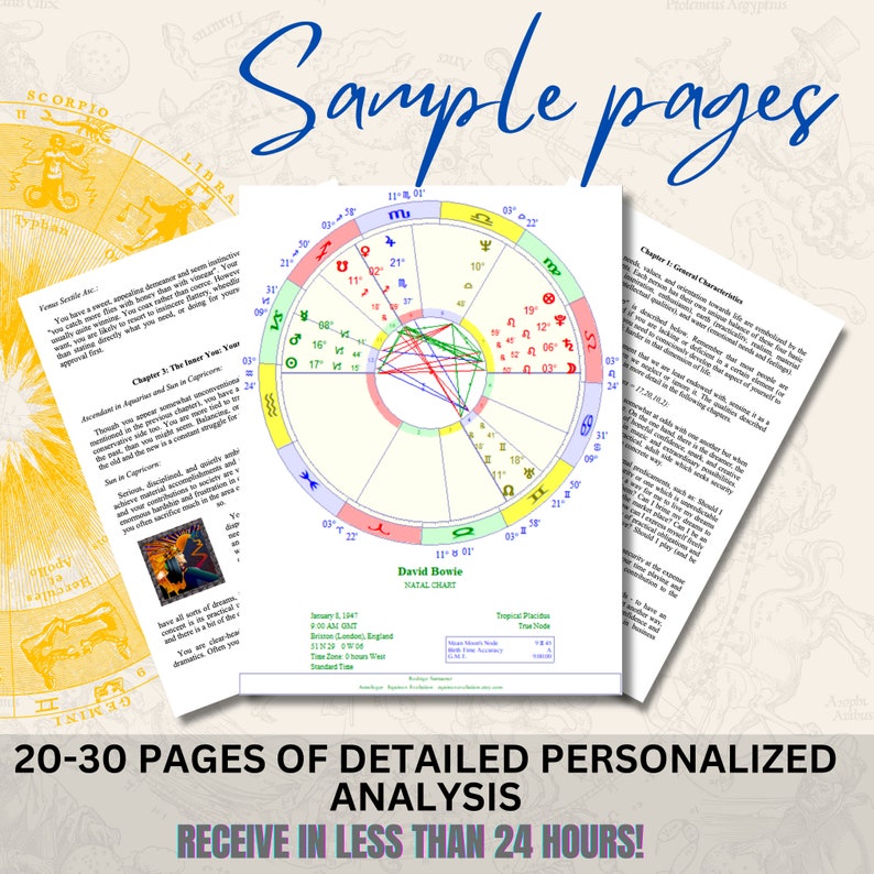 Natal Chart Report + Harmonic Highlights Report + Major Life Theme