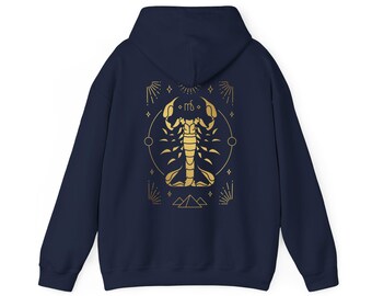 Scorpio Zodiac Illustrations Hooded Sweatshirt