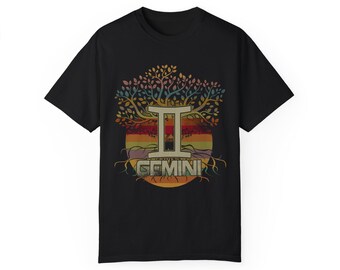 T-shirt Living Tree Gemini, koszula astrologiczna - koszula z zodiakiem dla kobiet, mężczyzn i miłośników astrologii