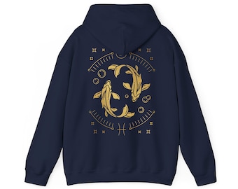 Fische Sternzeichen Illustrationen Kapuzenpullover