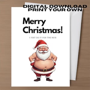 Rude Christmas Greeting Card Digital Download Printable Funny Dirty Card Girlfriend Husband Friend Inappropriate Card Xmas Card Humour Crude