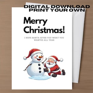 Rude Christmas Greeting Card Digital Download Printable Funny Dirty Card Girl Friend Bestfriend Inappropriate Cards Xmas Card Humour Crude