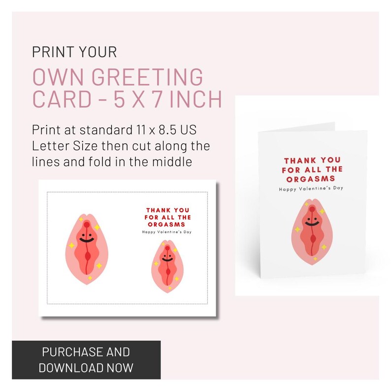 Rude Valentines Day Cards Digital Download Printable Funny Dirty Card ...
