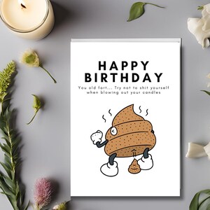 Rude Birthday Greeting Cards Funny Dirty Card for Best Friend Girl Friend Wife Inappropriate Cards Funny Birthday Gift Card Humour Crude