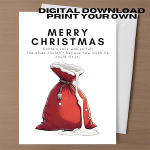 Rude Christmas Greeting Card Digital Download Printable Funny Dirty Card Girlfriend Husband Friend Inappropriate Card Xmas Card Humour Crude