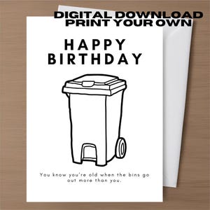 Cartes de voeux d'anniversaire grossier Carte sale drôle en téléchargement numérique Imprimable garçon ami mari femme Carte d'anniversaire inappropriée Humour brut