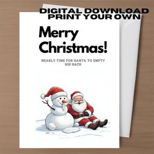 Rude Christmas Greeting Card Digital Download Printable Funny Dirty Card Girlfriend Husband Friend Inappropriate Card Xmas Card Humour Crude