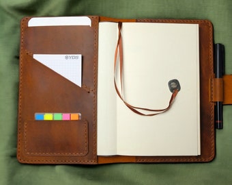 Leather Journal, a5 notebook cover,A5 Planner Cover