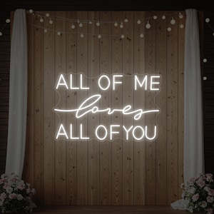 Sprüche Poster „All Of Me Loves All Of You“ – Premium Druck Auf 300 G/m² Papier, DIN A4 Oder A3, Made In Germany