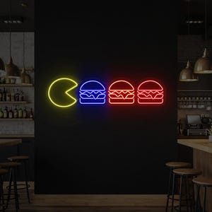Pac man neon light - Etsy 日本
