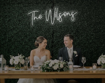 Personalized Wedding Neon Sign | Custom LED Wall Decor