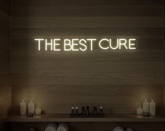 The Best Cure LED Neon Sign | Spa Salon Wall Decor
