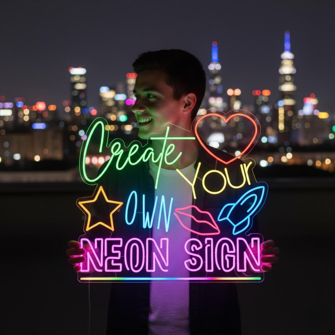 Custom LED Neon Sign: Personalized Business Logo, ARCBEAM Technology - Etsy