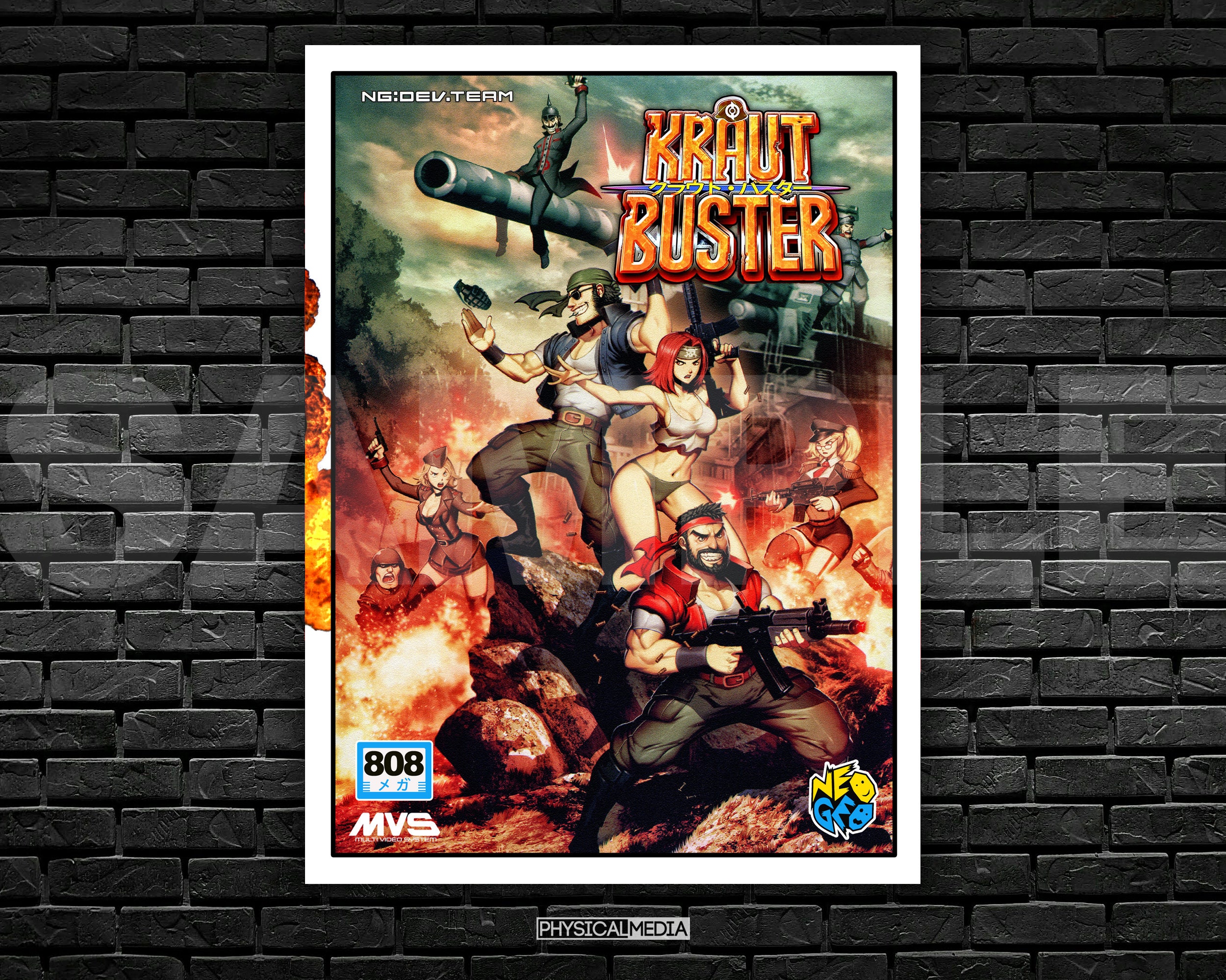 Kraut Buster Neo Geo MVS Shockbox Custom Cover - Digital Download