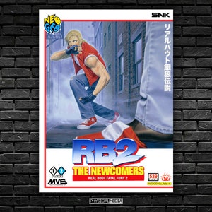Real Bout 2 The Newcomers - Neo Geo MVS Shockbox Custom Cover - Digital Download - Physical Media Exclusive