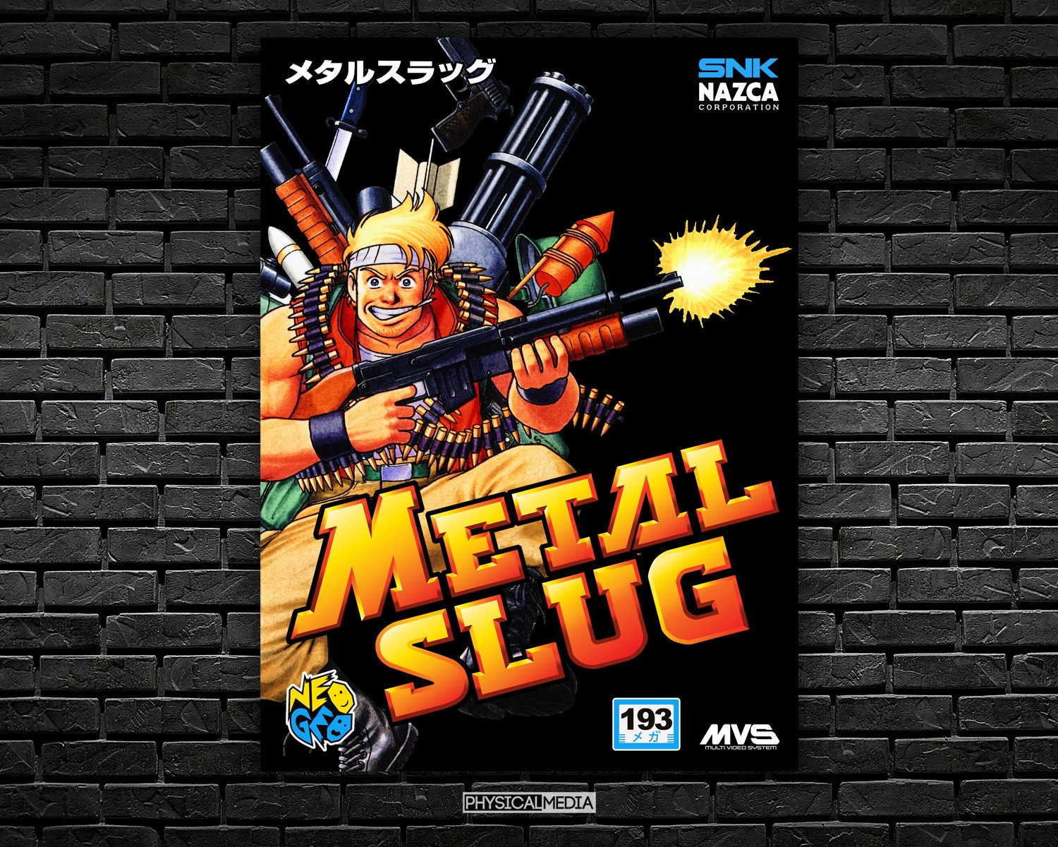 Metal Slug Neo Geo MVS Shockbox Custom Cover - Digital Download