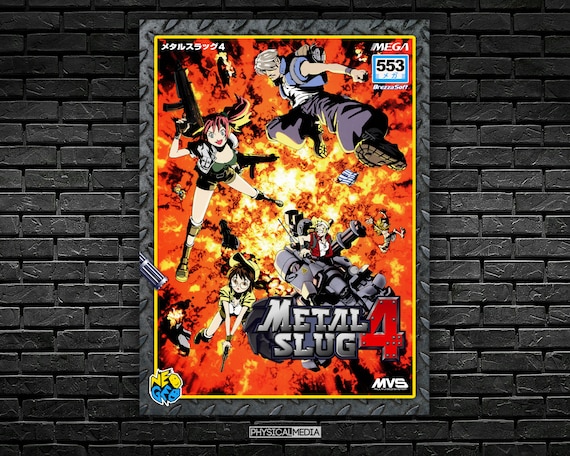 Metal Slug 4 Neo Geo MVS Shockbox Custom Cover - Digital Download