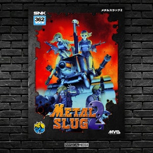 Metal Slug 2 Neo Geo MVS Shockbox Custom Cover - Pobieranie cyfrowe - Ekskluzywna fizyczna nośnik - MS2
