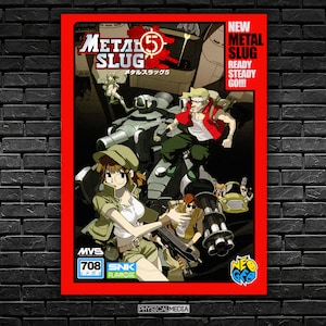 Metal Slug 5 Neo Geo MVS Shockbox Custom Cover - Digital Download - Physical Media Exclusive - MS5