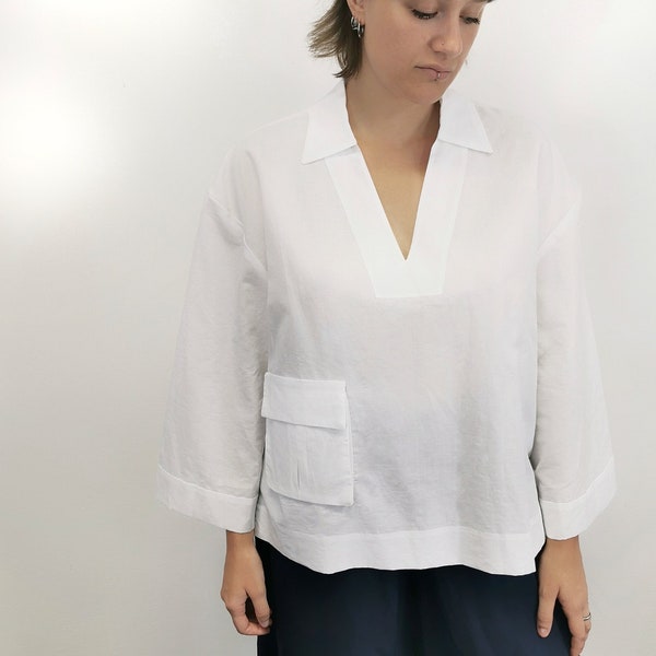 Camicia Cotone con Tasca