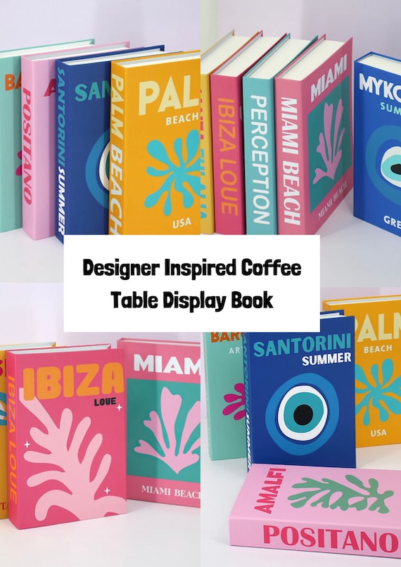 Fake Colourful Coffee Table Photo Book Home Decoration Designer