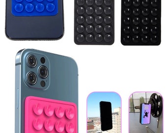 Support de boîtier adhésif pour téléphone à ventouse en silicone