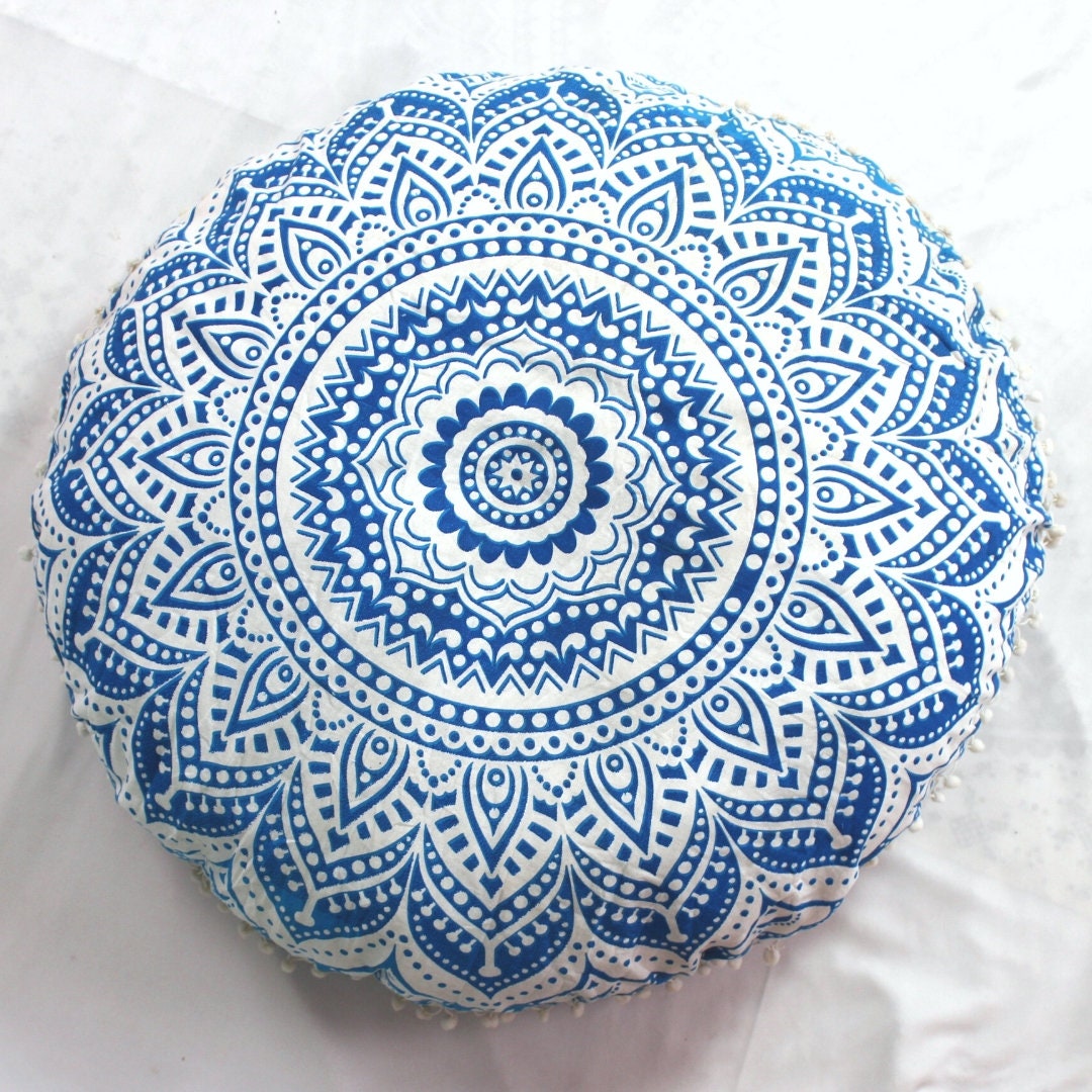 Indian Hippie Floor Cushion Mandala Floor Cushions Indian Etsy UK
