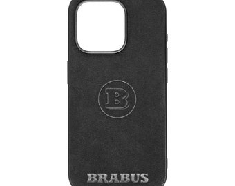 Brabus Edition Alcantara® Phone Case | Handcrafted Luxury Suede Cover That Feels Like a Supercar Interior | iPhone 17 pro