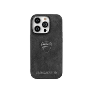 Alcantara® Ducati Phone Case - Black - for ALL Apple and Samsung Cases - customizable on request - Proudly Made In Germany
