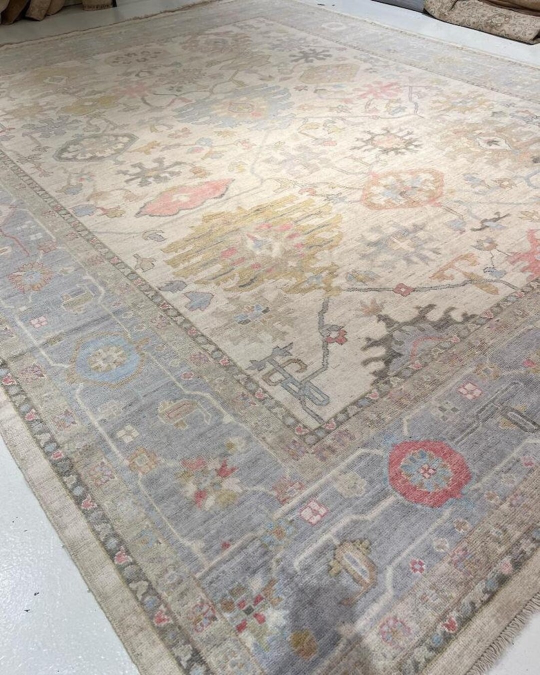 Neutral Oushak Rug for Living Room,dining Room,office,bedroom,hand ...