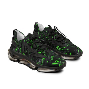 Ultra Green Men&#39;s Mesh Sneakers 100% Mesh-Knit Polyester Lightweight, Green Sneakers, Dress Sneakers, Mens Gym Shoes, Sports Shoe Men