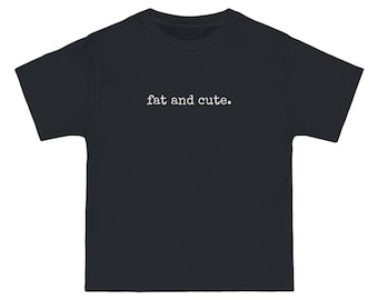 gorda y linda. Camiseta de manga corta talla grande