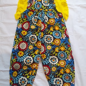 Ankara Romper with yellow top for kids/ Ankara Jumpsuit with top for baby/ Ankara bodysuit