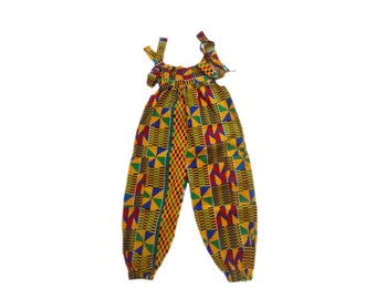 Ankara Romper for Girls/ Kente Romper/Bodysuit African Print Romper/ Ankara Jumpsuit/ African Print Girl Romper