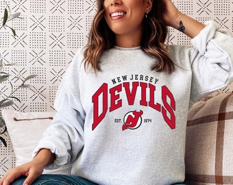 90's New Jersey Devils Pro Player NHL Crewneck Sweatshirt Size XXL – Rare  VNTG