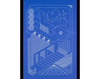 想像上の風景 II - A3 ペンプロット