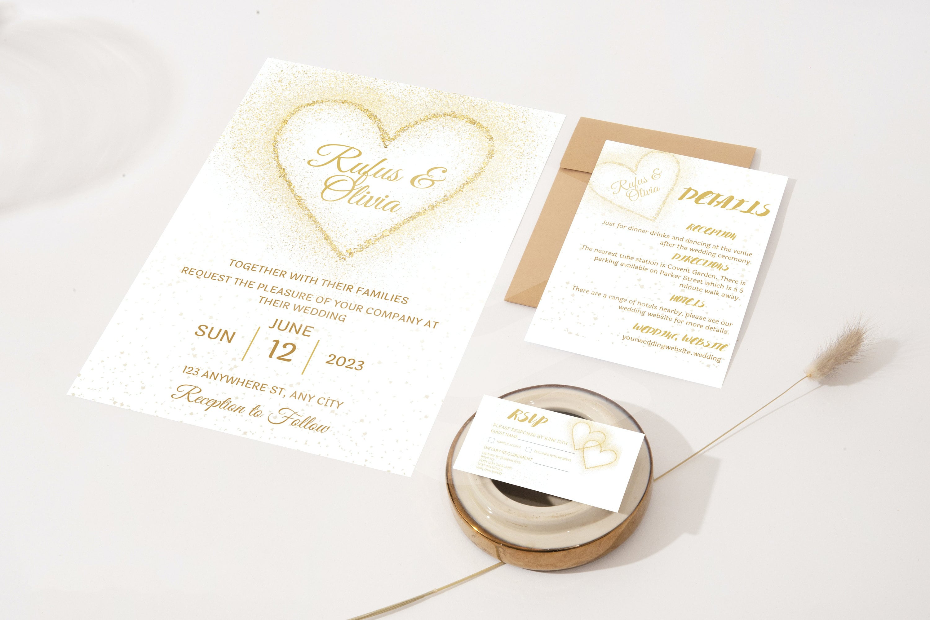 Digital Wedding Card/editable Wedding Card/downloadable Etsy Digital Wedding Card/editable Wedding Card/downloadable Etsy